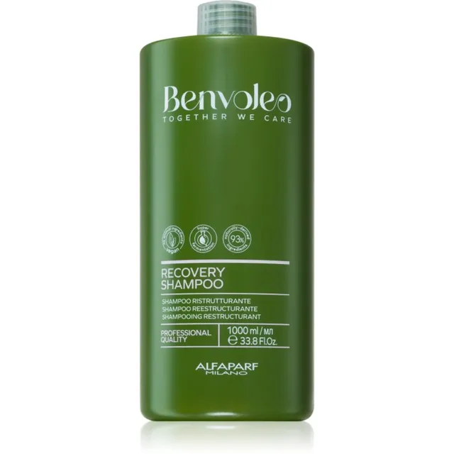 Alfaparf Milano Benvoleo Recovery Restruktureeriv šampoon kahjustatud juustele 1000 ml