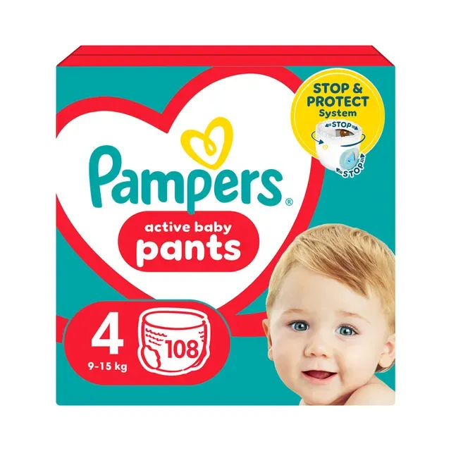 HULGI Püksmähkmed Mega Pack S4, PAMPERS, 9-15kg/108 tk